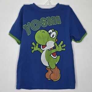 Nintendo Yoshi Kids Tee in Blue with Green Accents